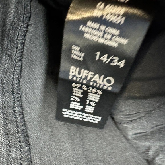 Buffalo David Bitton Women's Francesca Mid-Rise Skinny Stretch Jean Black 14 34W - Picture 6 of 11